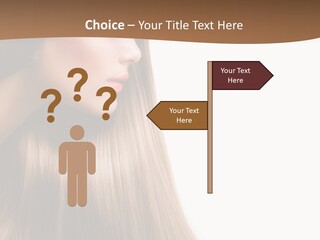 A Woman With Long Blonde Hair Powerpoint Template PowerPoint Template