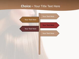 A Woman With Long Blonde Hair Powerpoint Template PowerPoint Template