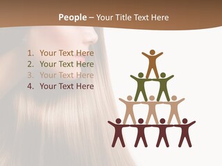A Woman With Long Blonde Hair Powerpoint Template PowerPoint Template