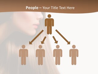 A Woman With Long Blonde Hair Powerpoint Template PowerPoint Template