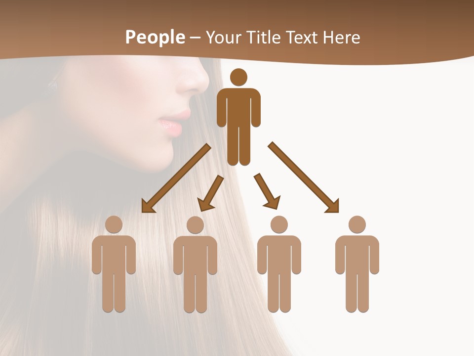 A Woman With Long Blonde Hair Powerpoint Template PowerPoint Template