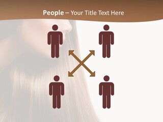 A Woman With Long Blonde Hair Powerpoint Template PowerPoint Template