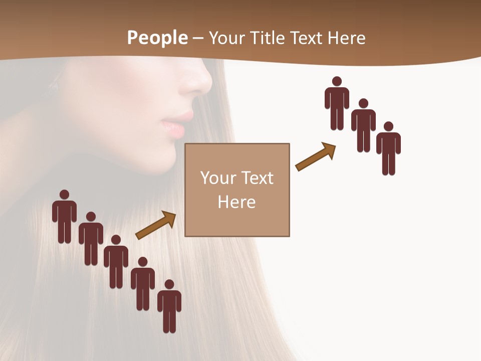 A Woman With Long Blonde Hair Powerpoint Template PowerPoint Template