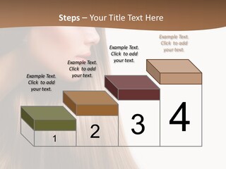 A Woman With Long Blonde Hair Powerpoint Template PowerPoint Template