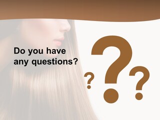 A Woman With Long Blonde Hair Powerpoint Template PowerPoint Template