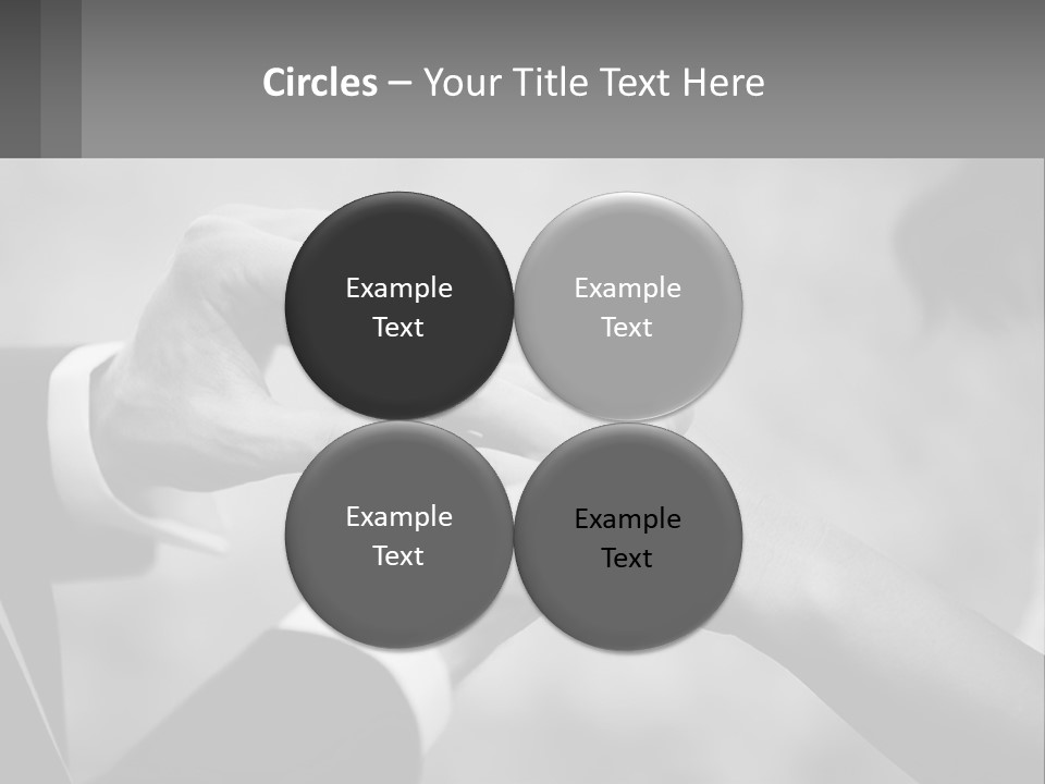 A Man And A Woman Putting A Wedding Ring On Each Other PowerPoint Template