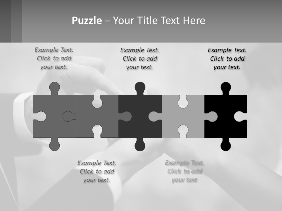 A Man And A Woman Putting A Wedding Ring On Each Other PowerPoint Template