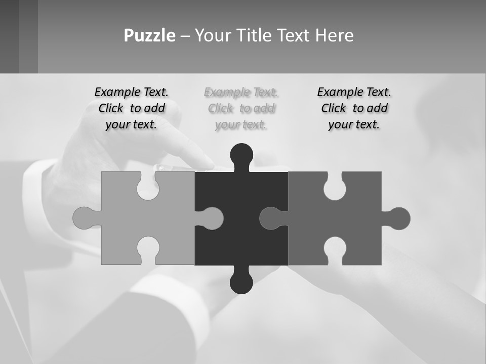 A Man And A Woman Putting A Wedding Ring On Each Other PowerPoint Template