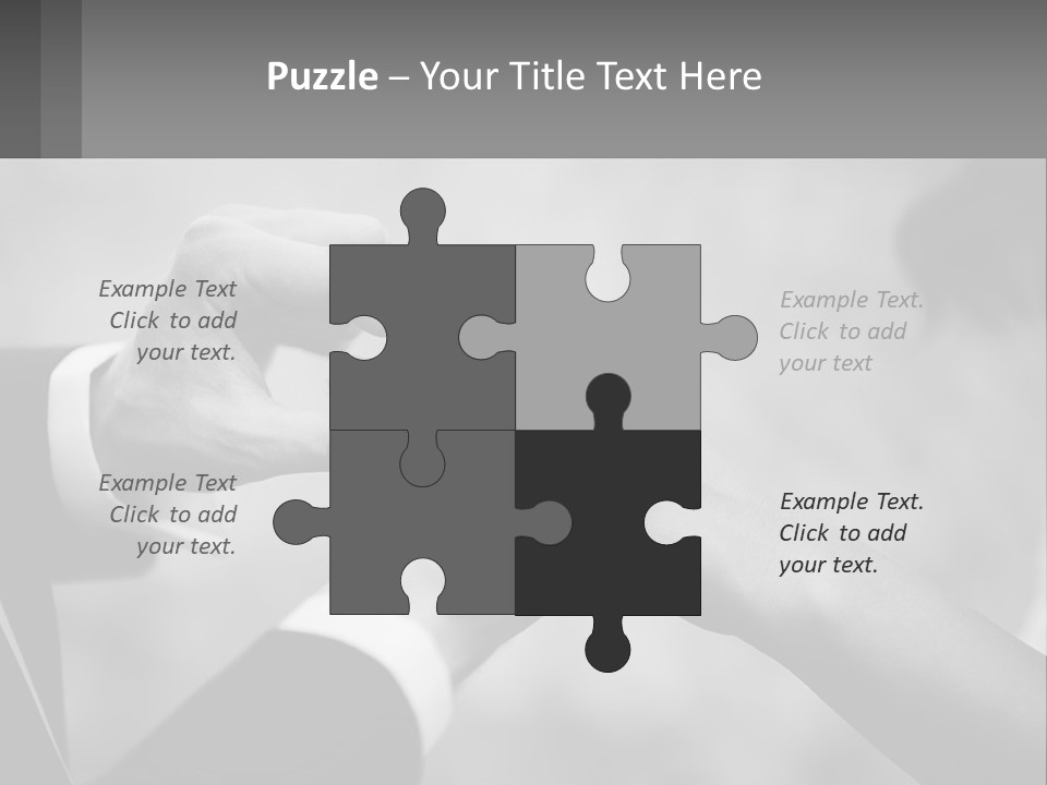 A Man And A Woman Putting A Wedding Ring On Each Other PowerPoint Template