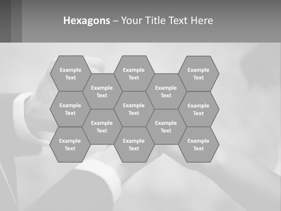 A Man And A Woman Putting A Wedding Ring On Each Other PowerPoint Template