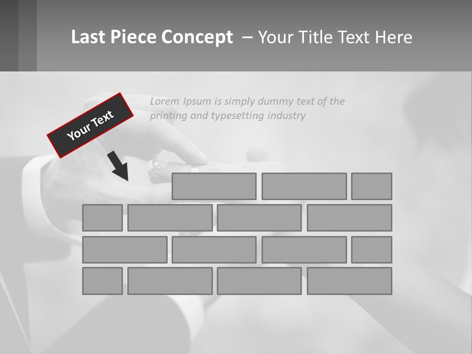 A Man And A Woman Putting A Wedding Ring On Each Other PowerPoint Template