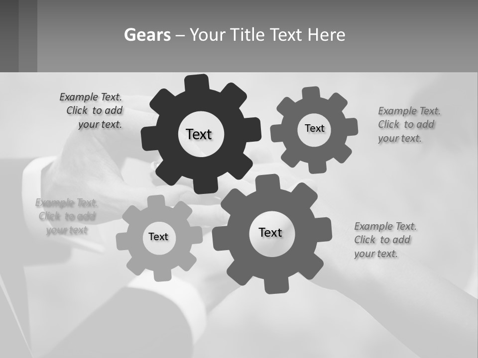 A Man And A Woman Putting A Wedding Ring On Each Other PowerPoint Template