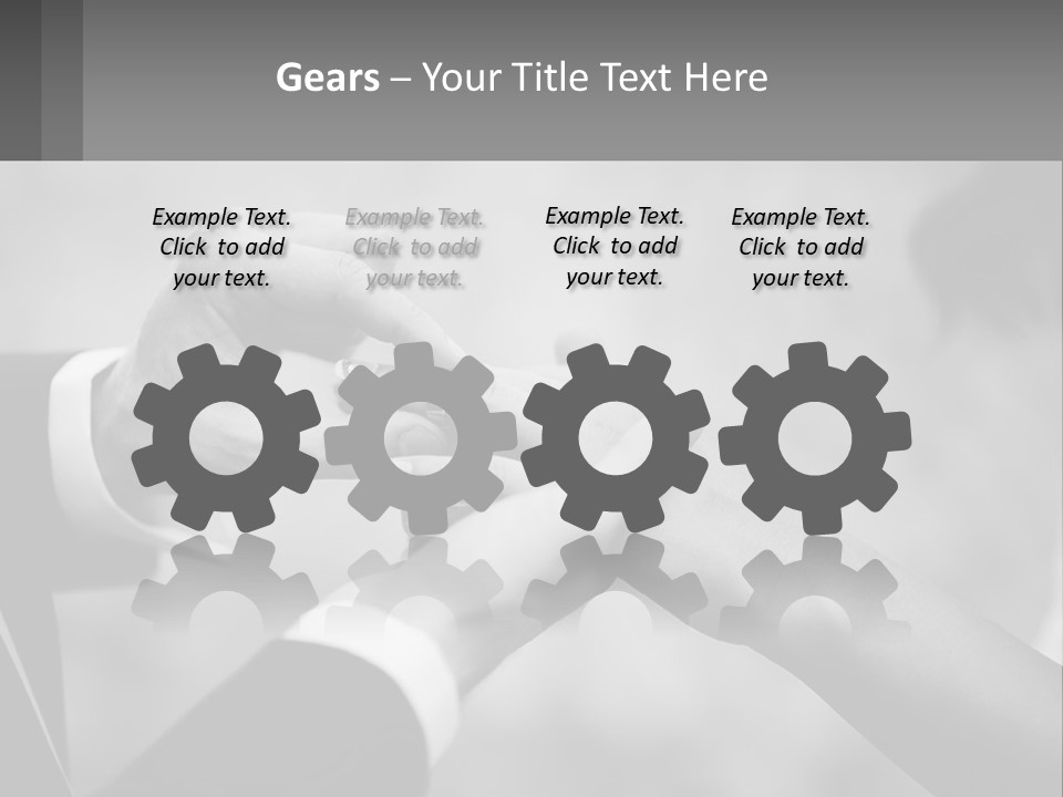 A Man And A Woman Putting A Wedding Ring On Each Other PowerPoint Template