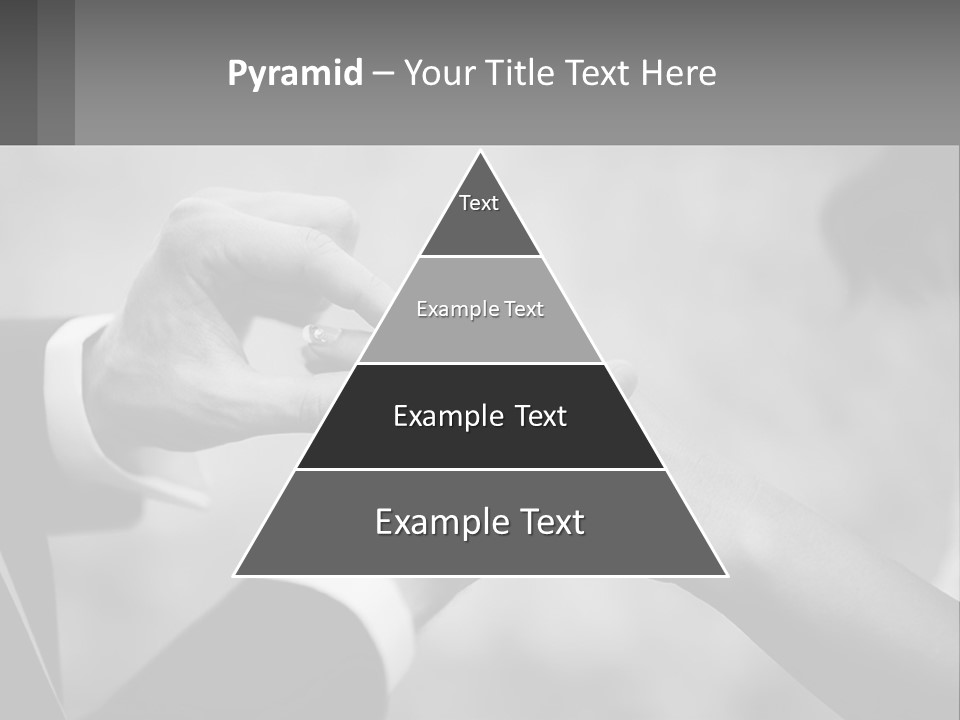 A Man And A Woman Putting A Wedding Ring On Each Other PowerPoint Template
