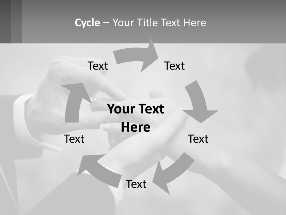 A Man And A Woman Putting A Wedding Ring On Each Other PowerPoint Template