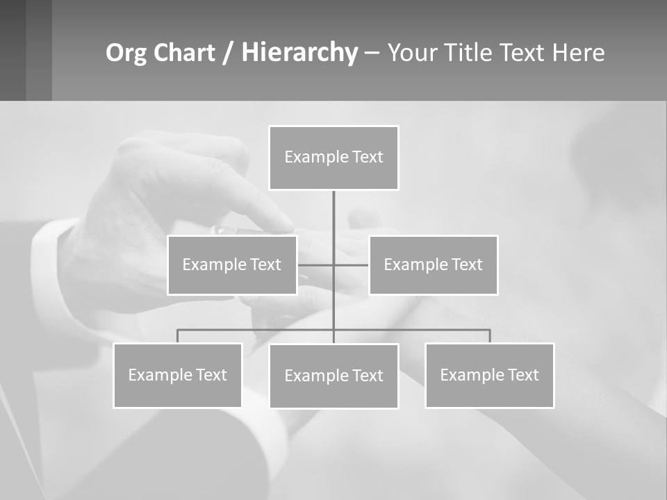 A Man And A Woman Putting A Wedding Ring On Each Other PowerPoint Template