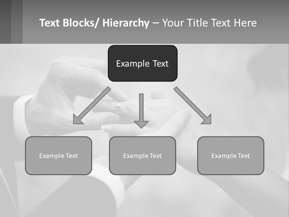 A Man And A Woman Putting A Wedding Ring On Each Other PowerPoint Template