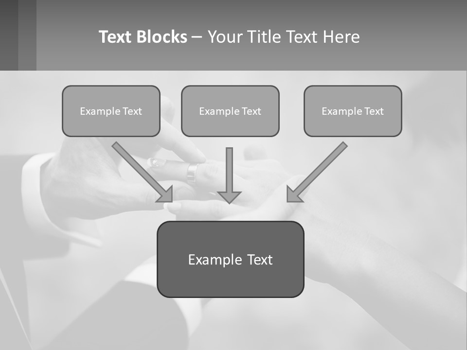A Man And A Woman Putting A Wedding Ring On Each Other PowerPoint Template