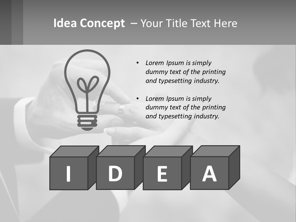 A Man And A Woman Putting A Wedding Ring On Each Other PowerPoint Template