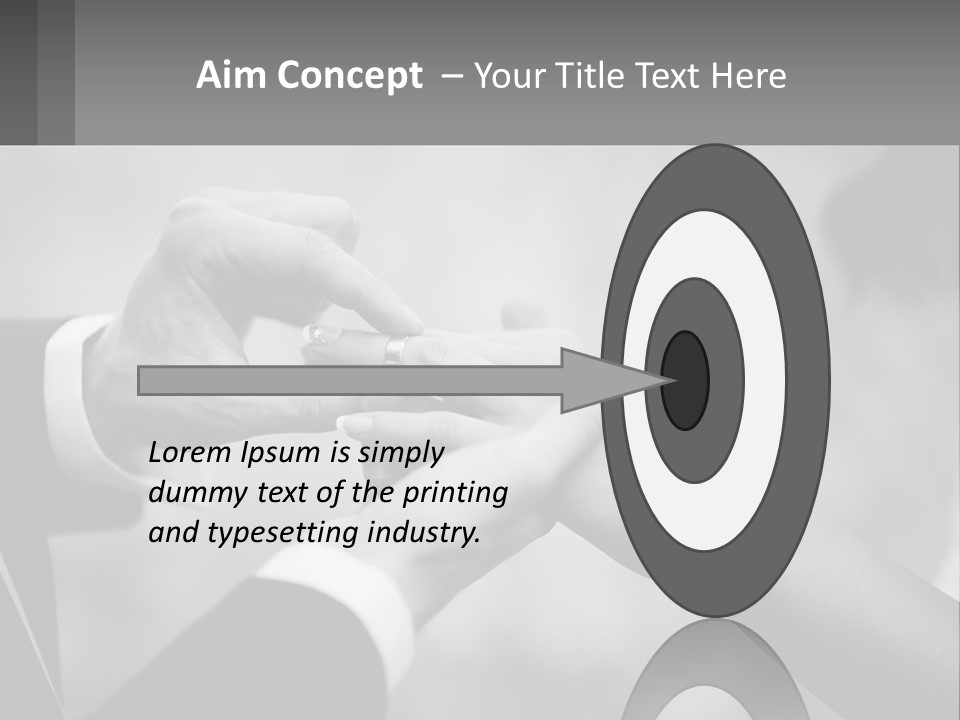 A Man And A Woman Putting A Wedding Ring On Each Other PowerPoint Template