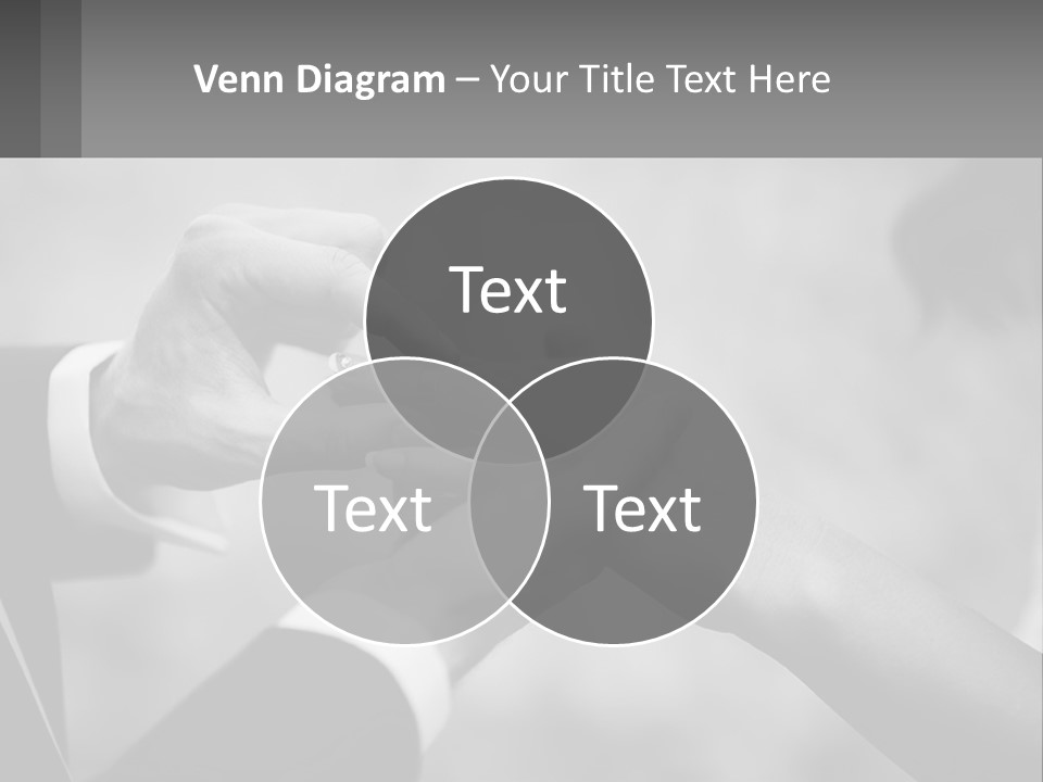 A Man And A Woman Putting A Wedding Ring On Each Other PowerPoint Template