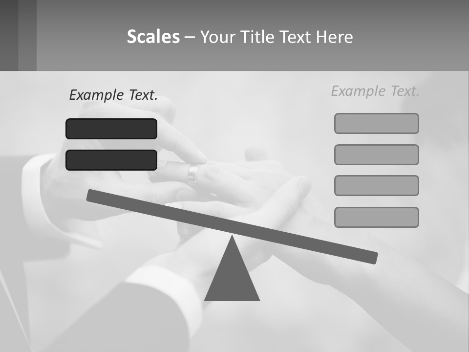A Man And A Woman Putting A Wedding Ring On Each Other PowerPoint Template