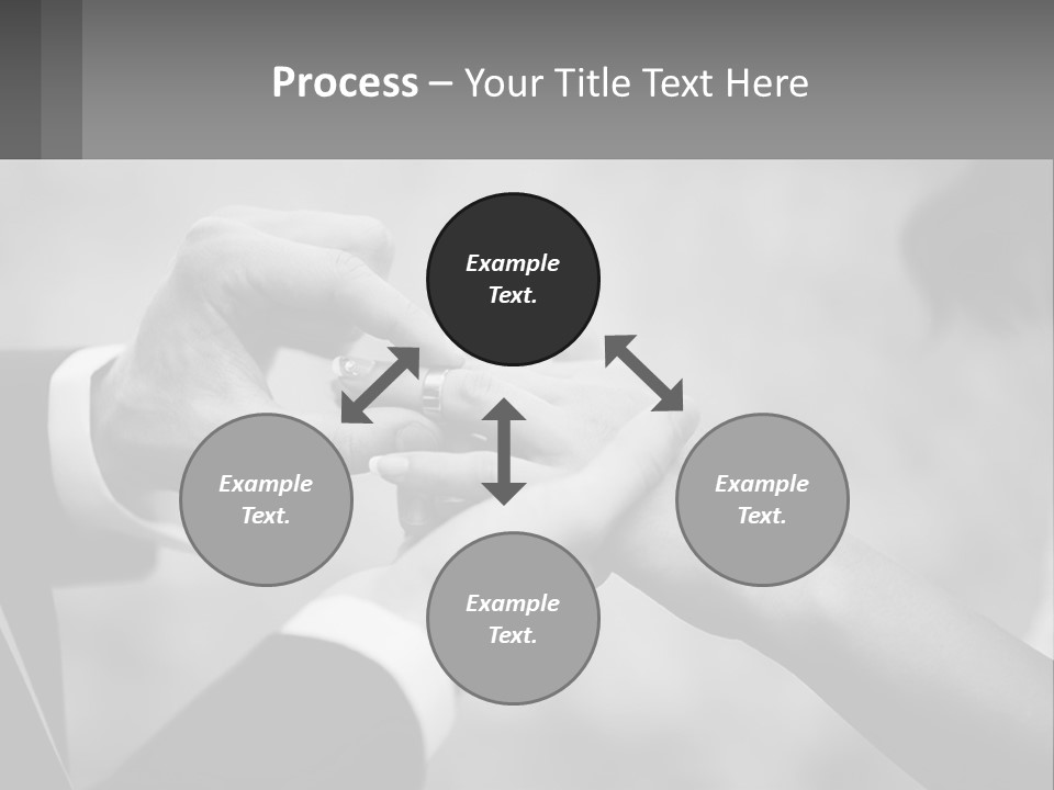 A Man And A Woman Putting A Wedding Ring On Each Other PowerPoint Template