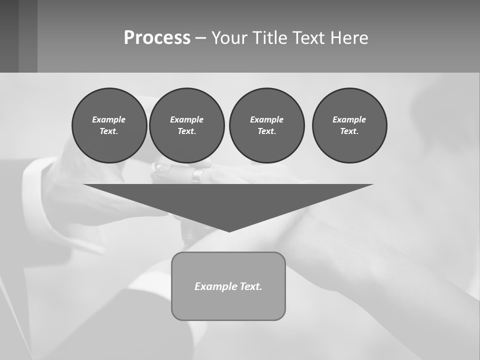 A Man And A Woman Putting A Wedding Ring On Each Other PowerPoint Template