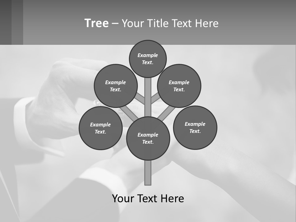 A Man And A Woman Putting A Wedding Ring On Each Other PowerPoint Template