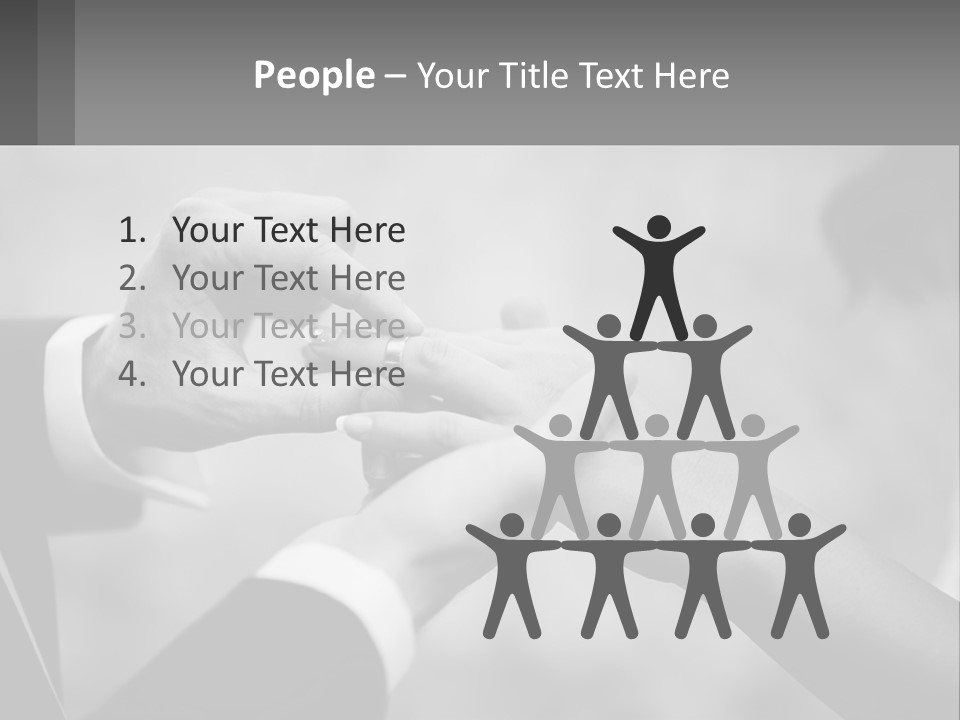 A Man And A Woman Putting A Wedding Ring On Each Other PowerPoint Template