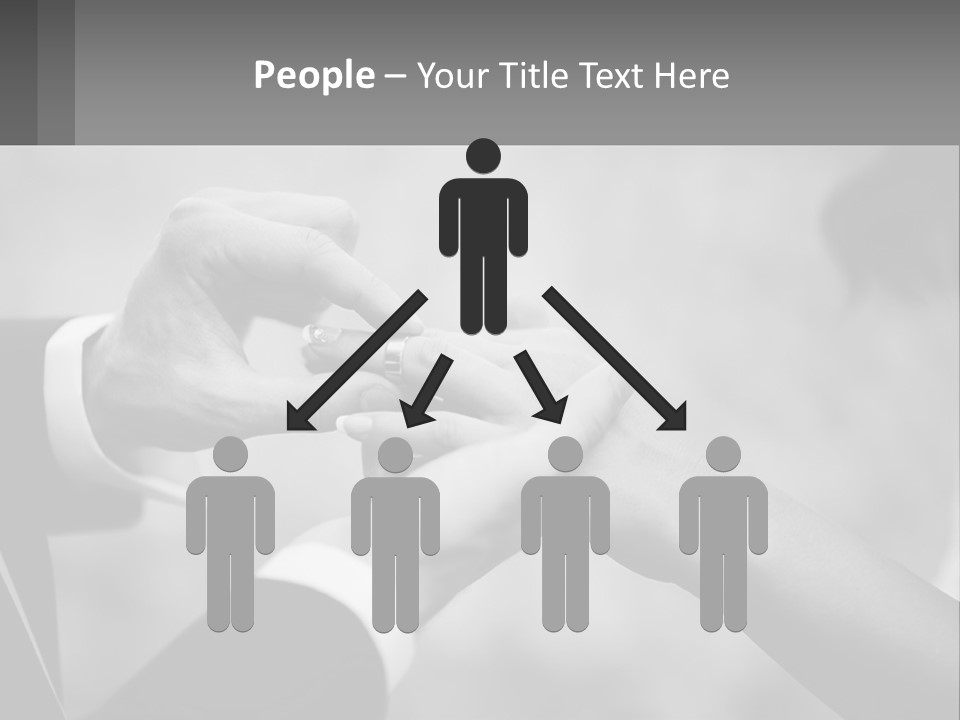 A Man And A Woman Putting A Wedding Ring On Each Other PowerPoint Template