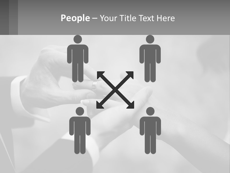 A Man And A Woman Putting A Wedding Ring On Each Other PowerPoint Template