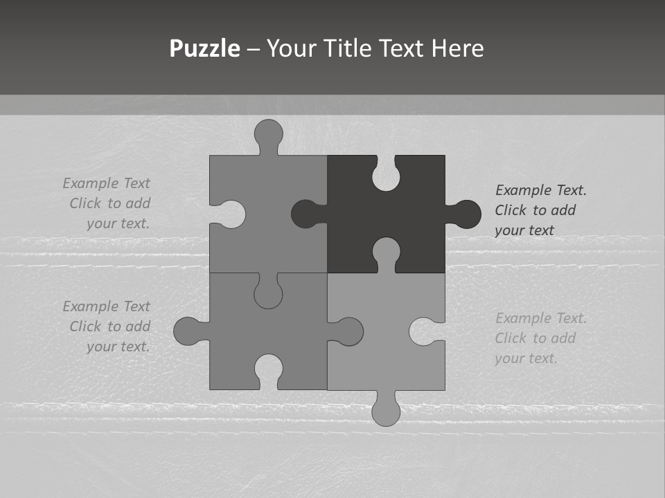 A Black Leather Texture Powerpoint Presentation PowerPoint Template