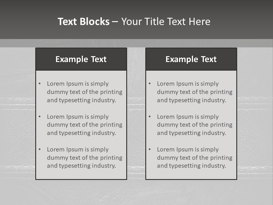 A Black Leather Texture Powerpoint Presentation PowerPoint Template