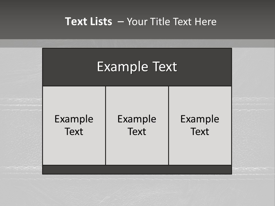 A Black Leather Texture Powerpoint Presentation PowerPoint Template