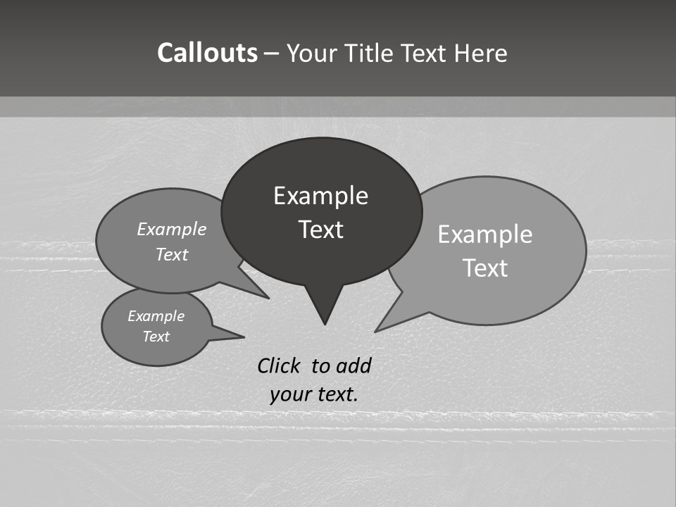 A Black Leather Texture Powerpoint Presentation PowerPoint Template