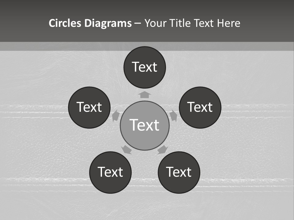 A Black Leather Texture Powerpoint Presentation PowerPoint Template