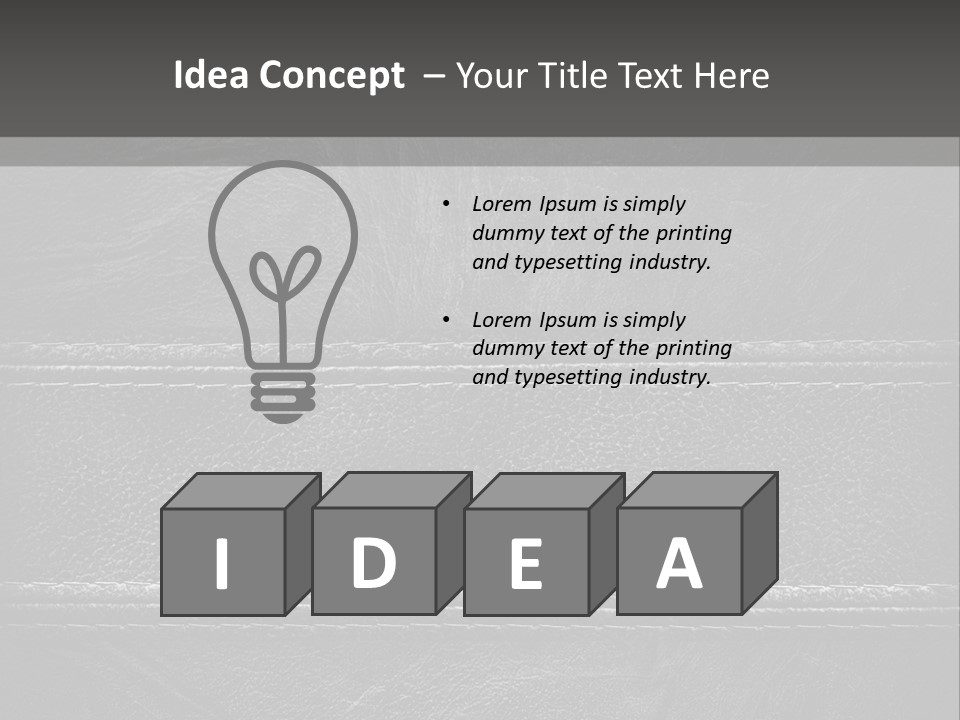 A Black Leather Texture Powerpoint Presentation PowerPoint Template