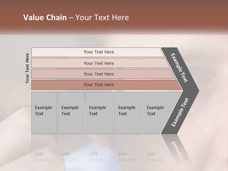 A Man Holding Up A Chip To His Eye PowerPoint Template