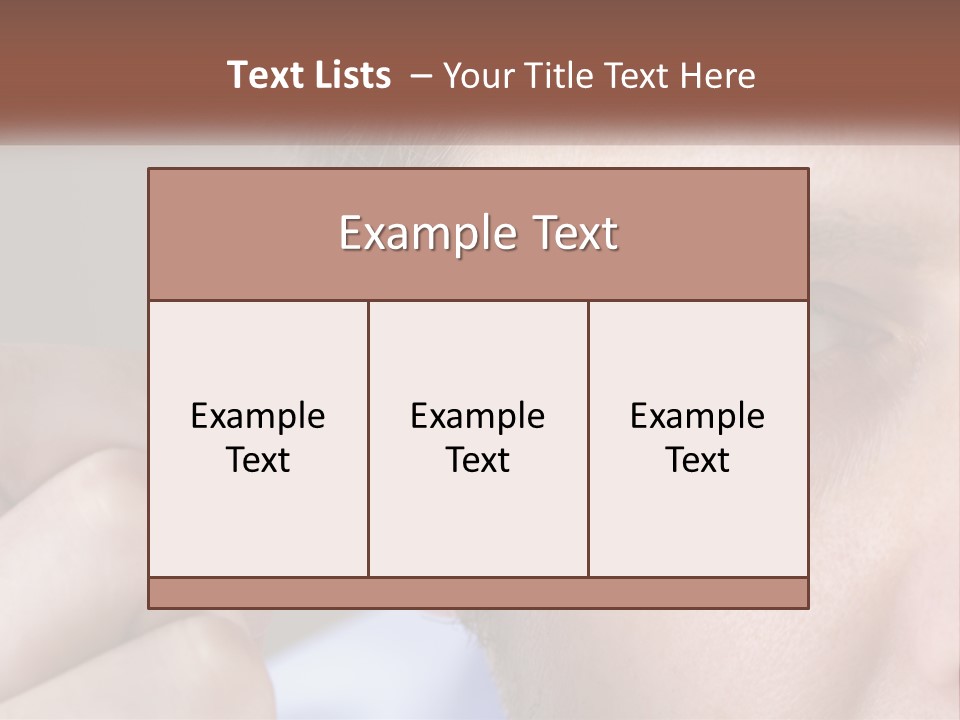 A Man Holding Up A Chip To His Eye PowerPoint Template