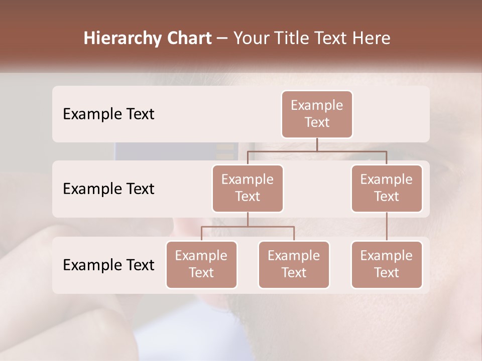 A Man Holding Up A Chip To His Eye PowerPoint Template