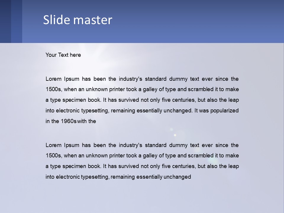 The Sun Is Shining Brightly In The Blue Sky PowerPoint Template