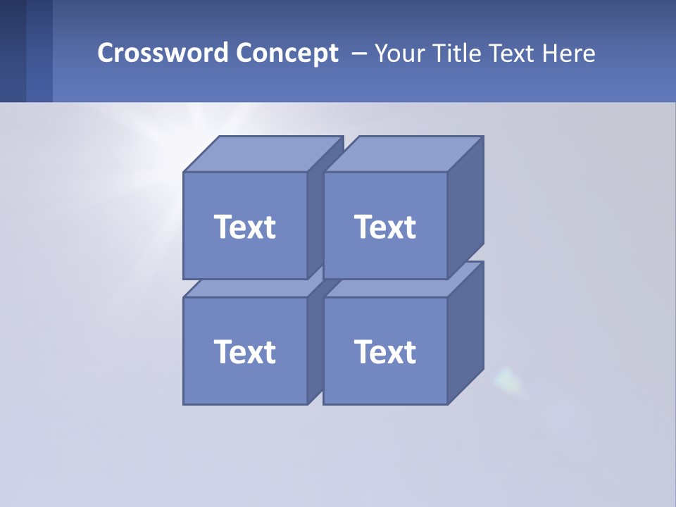 The Sun Is Shining Brightly In The Blue Sky PowerPoint Template