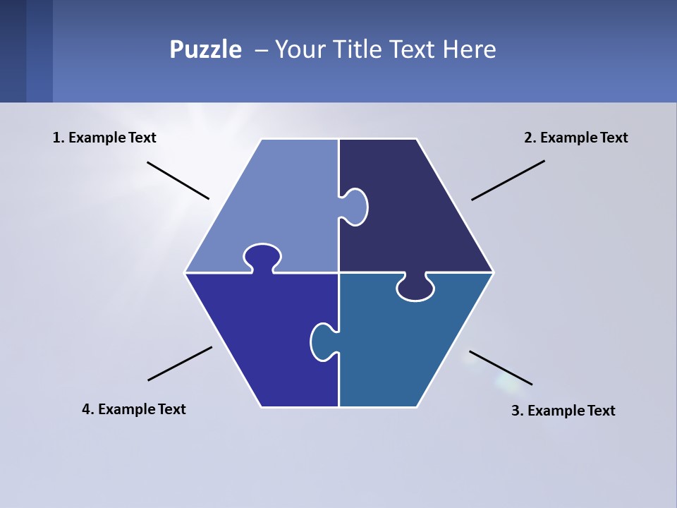 The Sun Is Shining Brightly In The Blue Sky PowerPoint Template