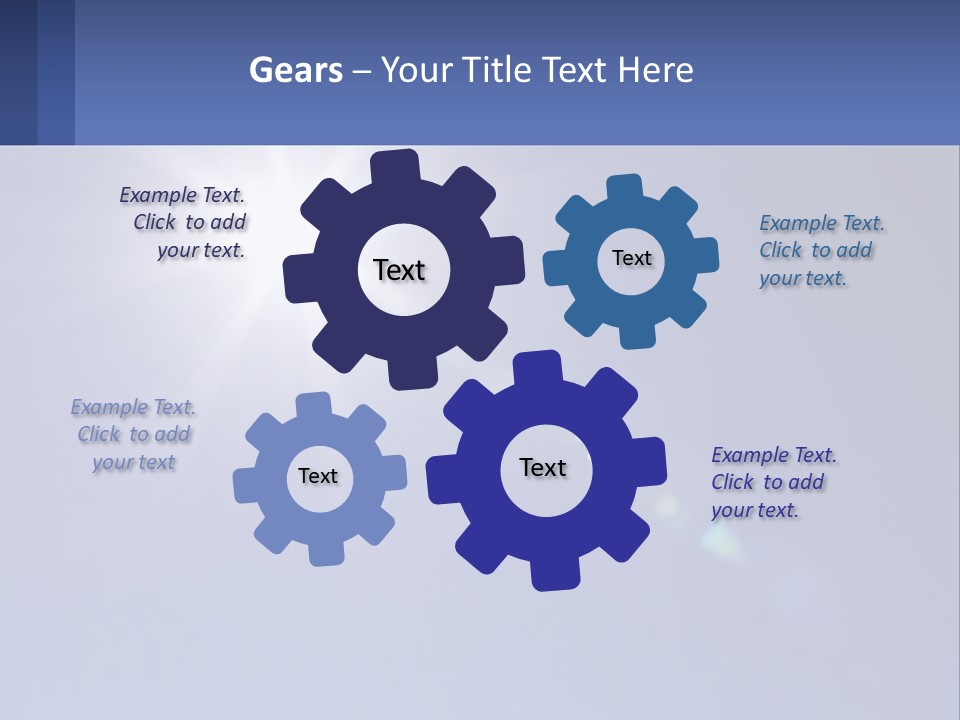 The Sun Is Shining Brightly In The Blue Sky PowerPoint Template