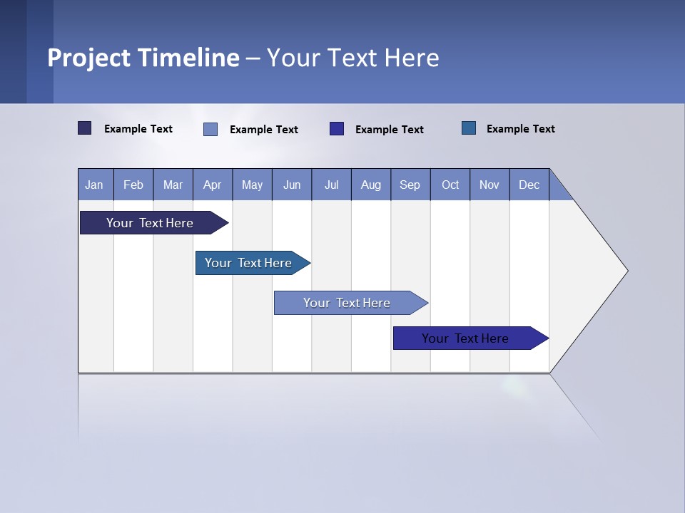 The Sun Is Shining Brightly In The Blue Sky PowerPoint Template
