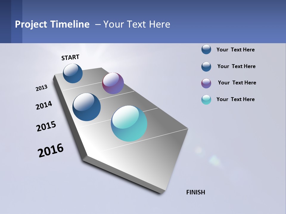 The Sun Is Shining Brightly In The Blue Sky PowerPoint Template