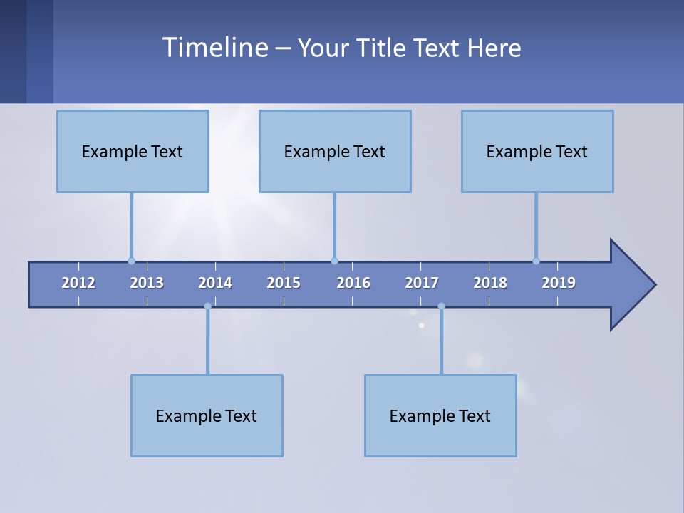 The Sun Is Shining Brightly In The Blue Sky PowerPoint Template
