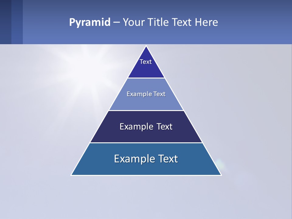 The Sun Is Shining Brightly In The Blue Sky PowerPoint Template