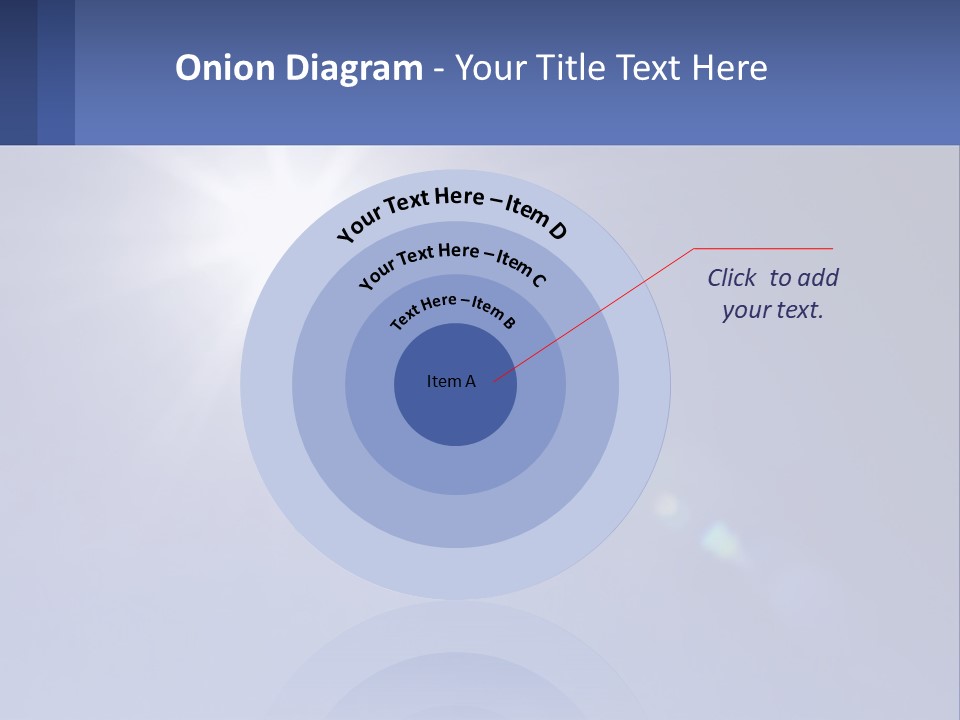 The Sun Is Shining Brightly In The Blue Sky PowerPoint Template